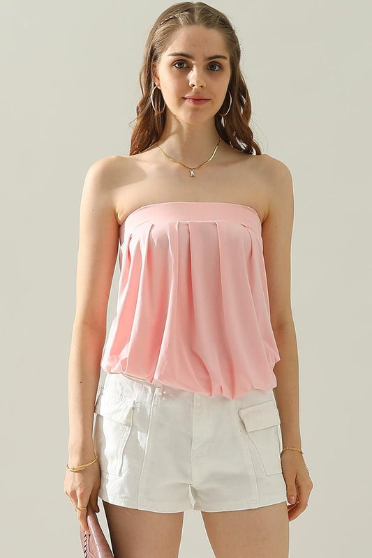 FLAT POCKET ELASTIC WAIST CARGO SHORTS - Doublju