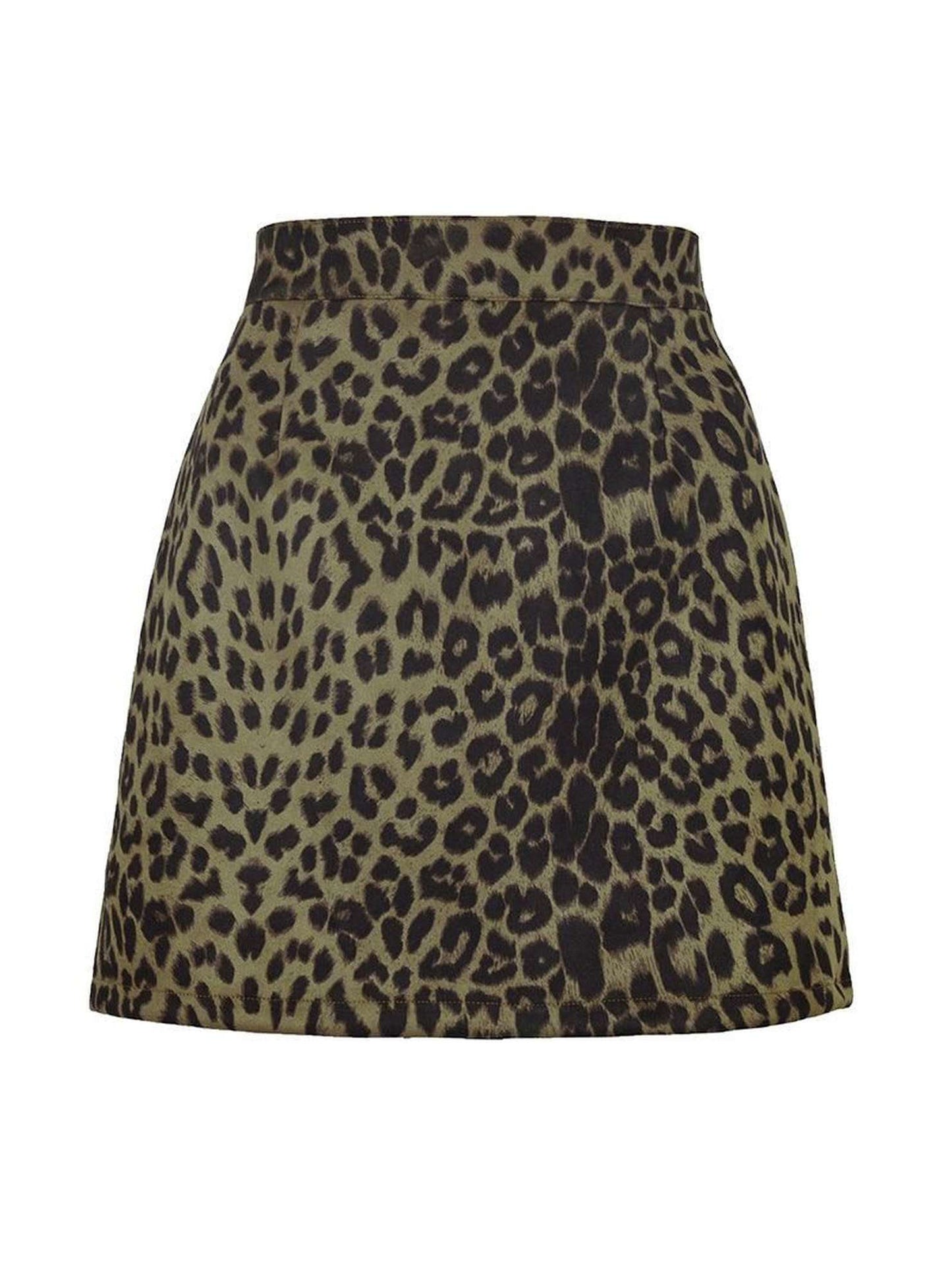 WOMENS HIGH WAIST FAUX SUEDE ZIPPER MINI SKIRT - Doublju