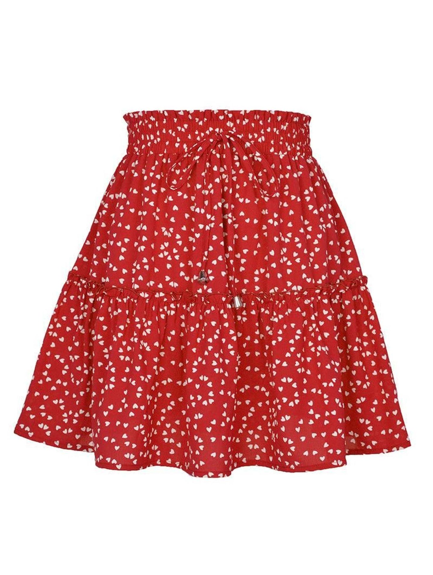 FLORAL A LINE SHORT PRINTING SKIRT FOR WOMEN - Doublju
