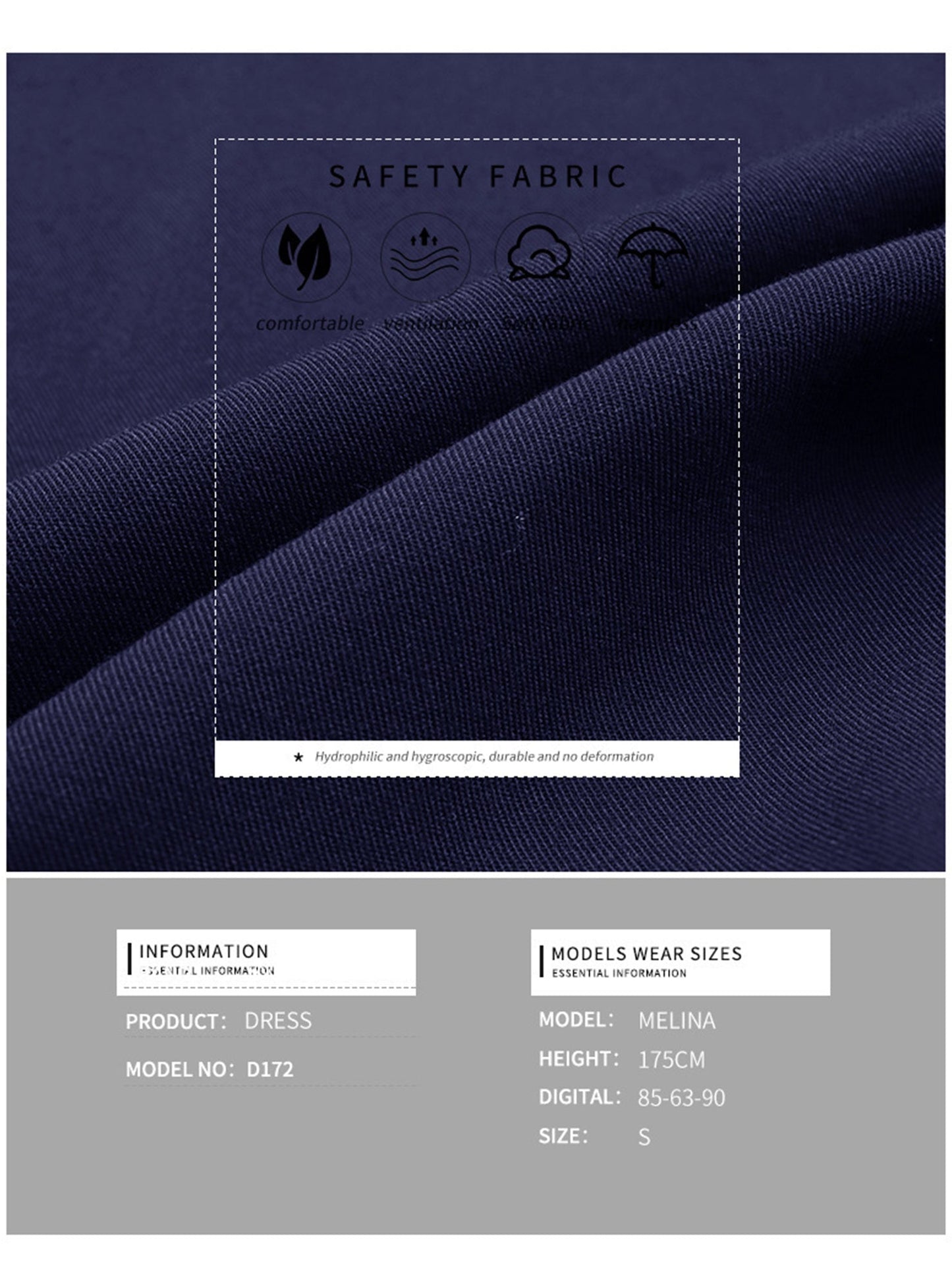 Long-sleeved solid color shirt collar dress