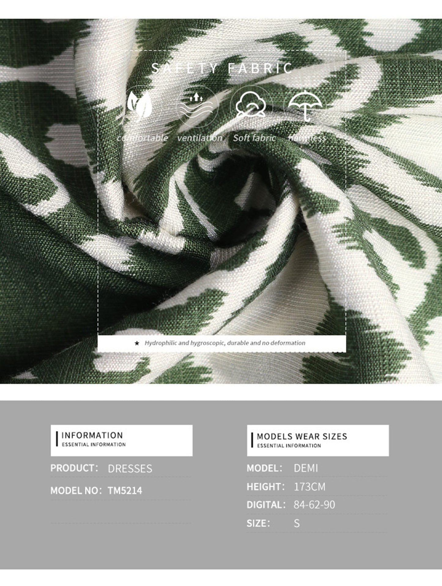 Ethnic style geometric print loose dress