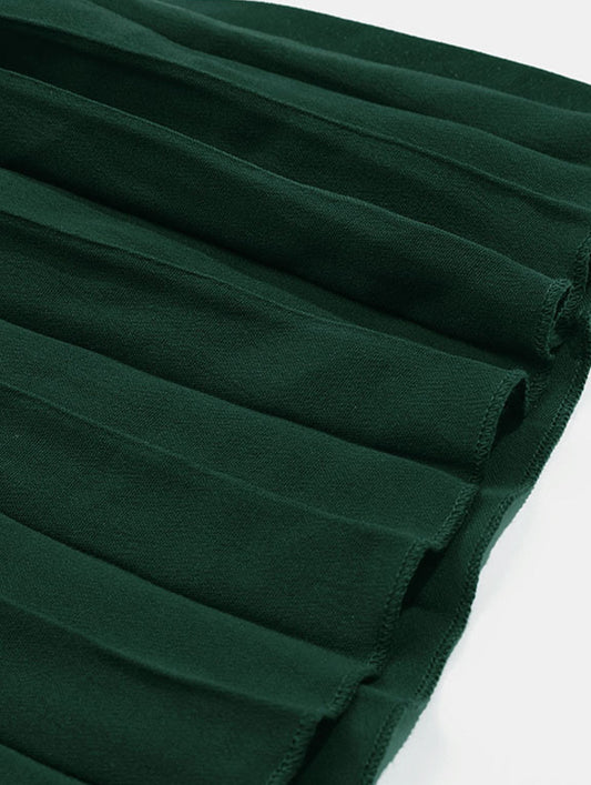 High-end plain color dress