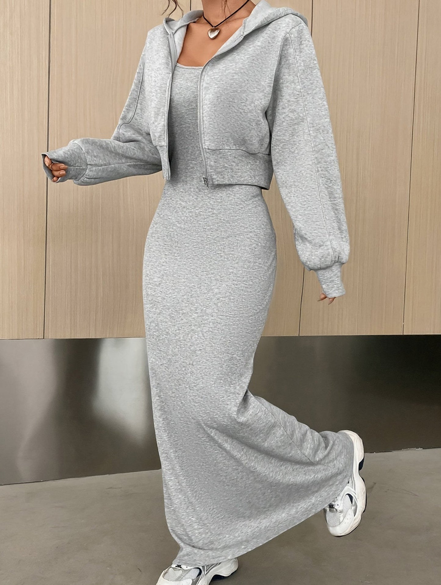 Short outer two-piece dress