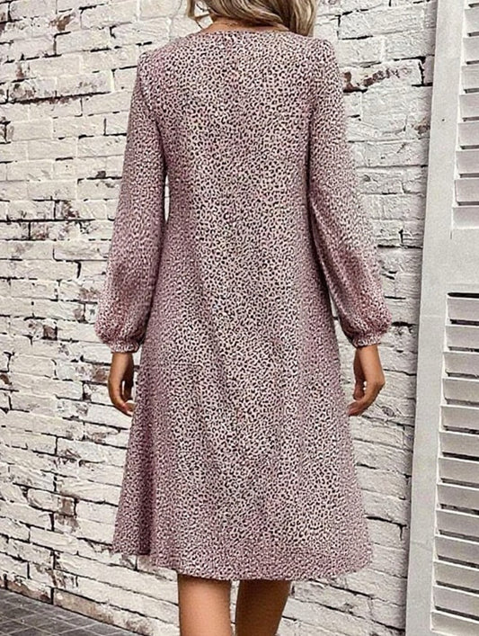 Loose casual long-sleeved dress