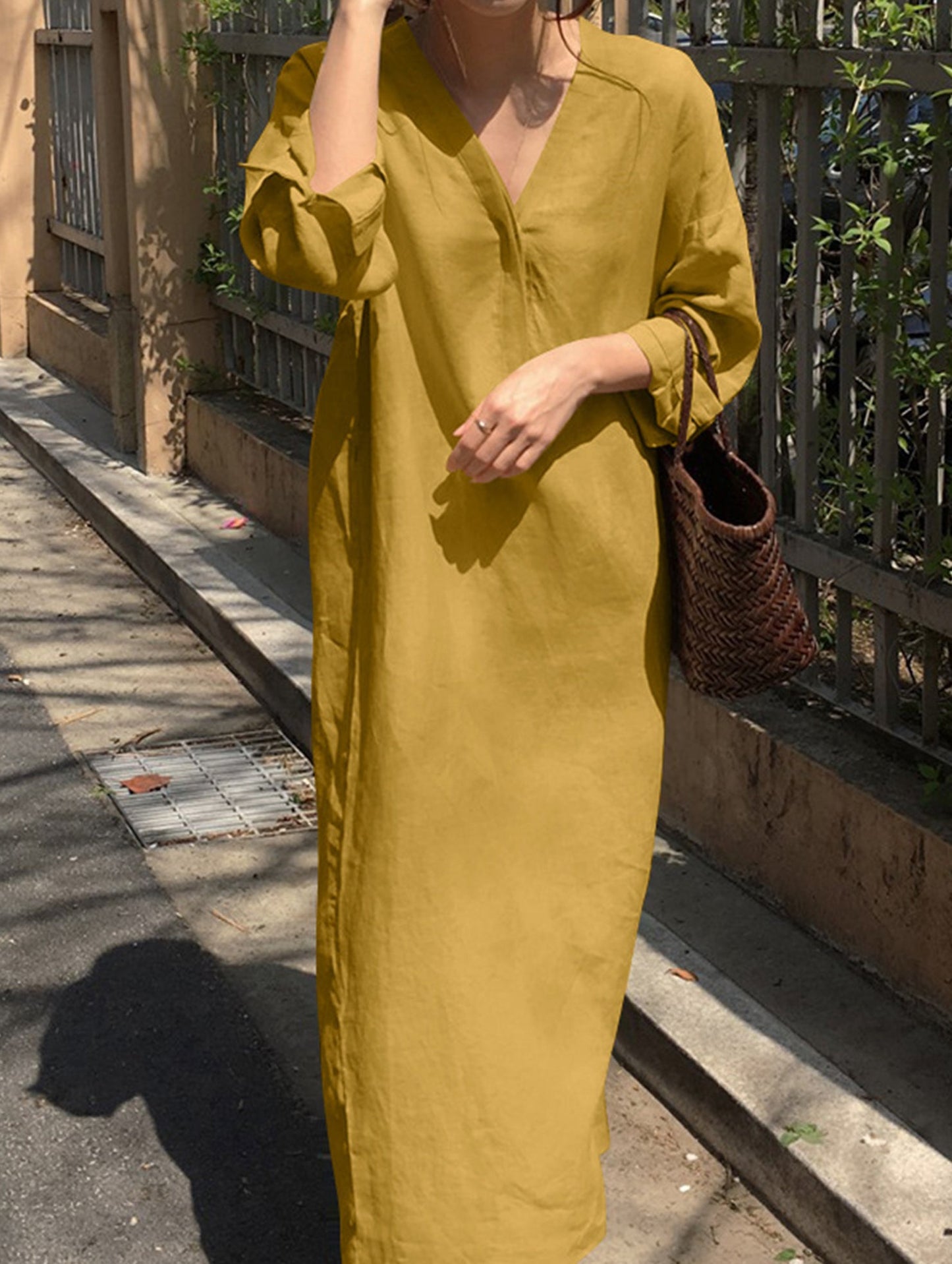 Casual long-sleeved robes and dresses