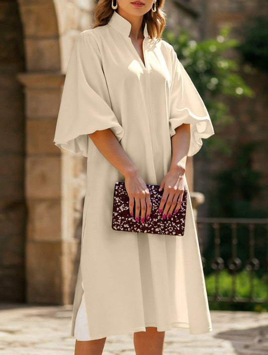 Casual Solid Color Loose Midi A-Line Skirt