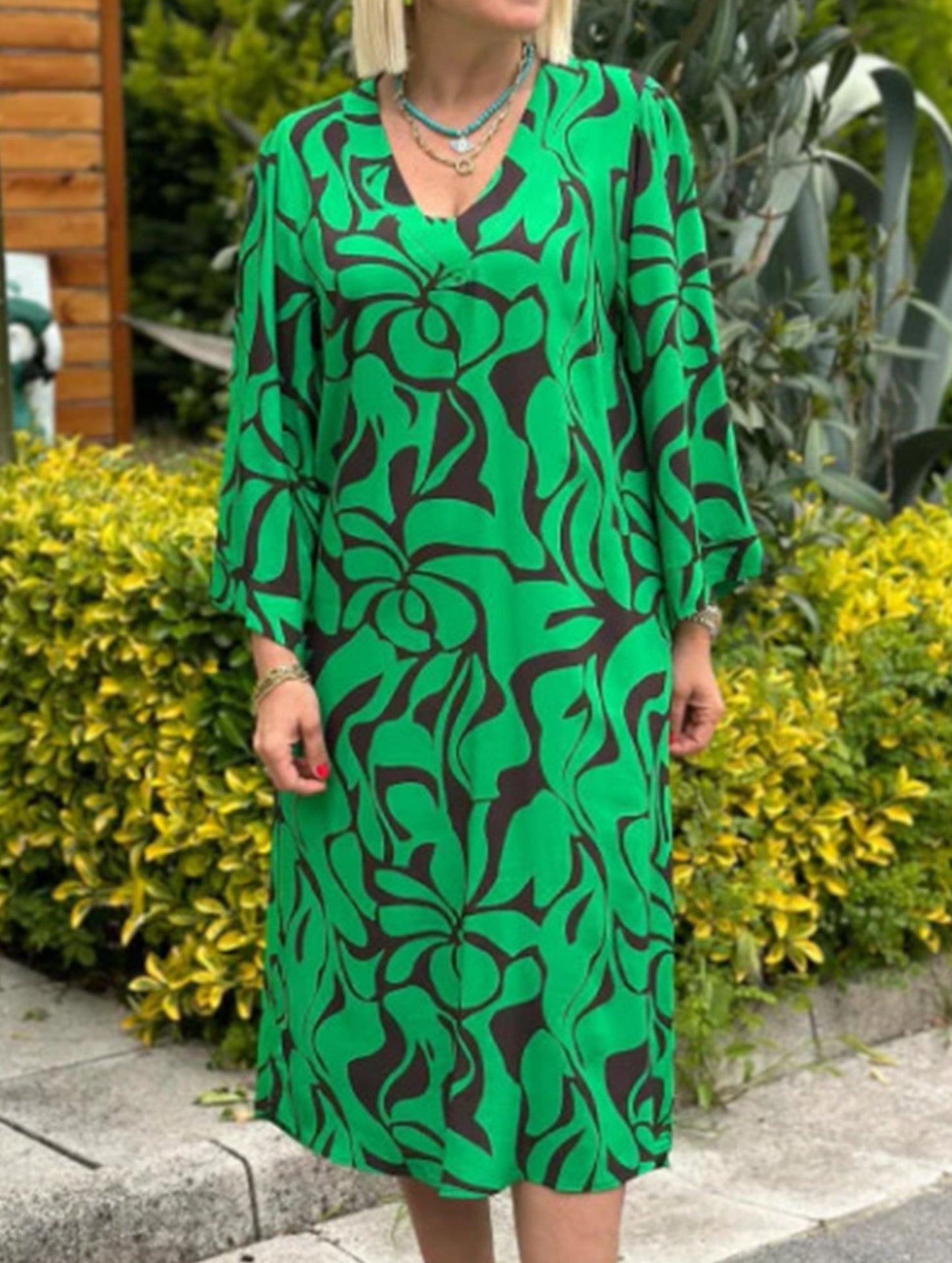 Casual Swing Print Dress