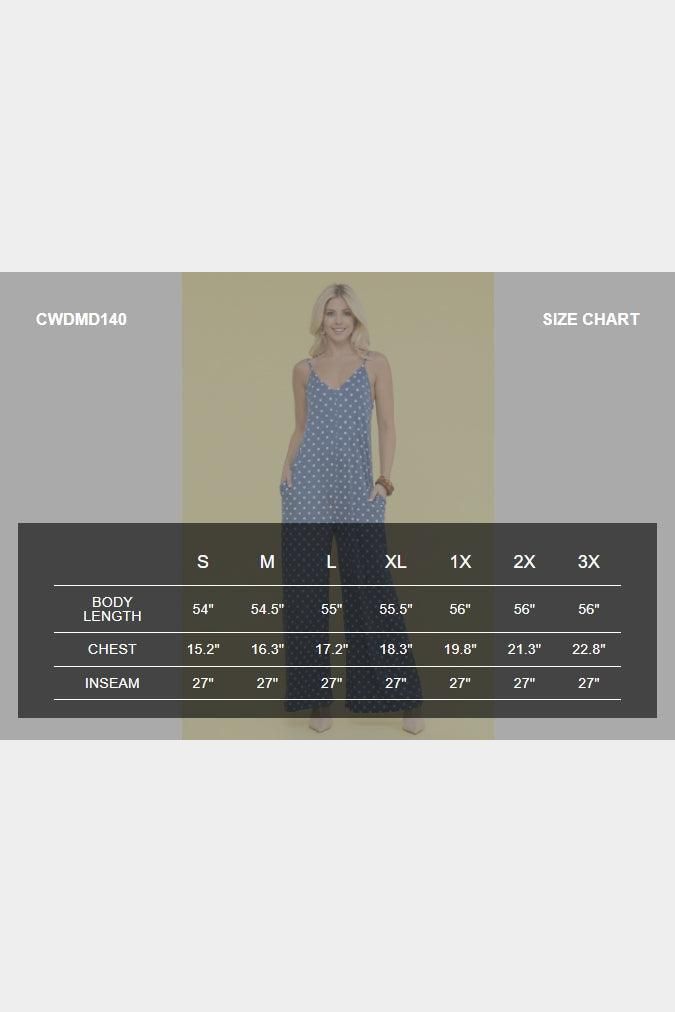 LOOSE FIT SPAGHETTI STRAP POCKET JUMPSUIT - Doublju