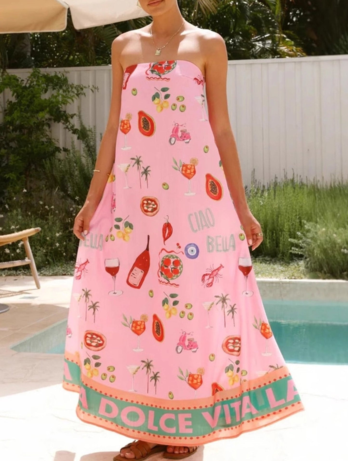 Women's Ethos Linen Blend Dress ??Casual Holiday Beach Style