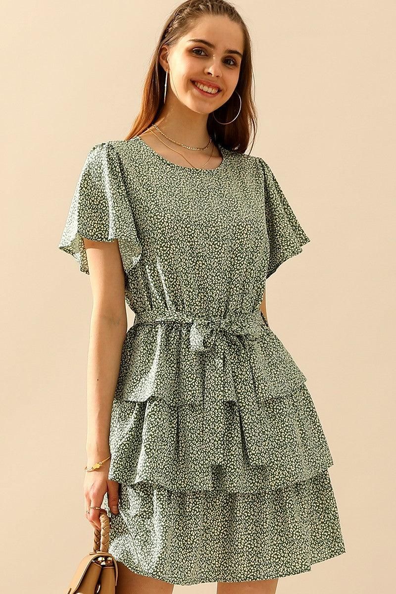 LAYERED CAKE SHORT DRESS - Doublju