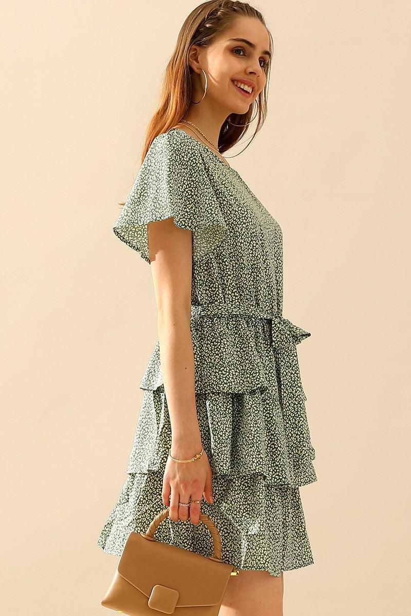 LAYERED CAKE SHORT DRESS - Doublju