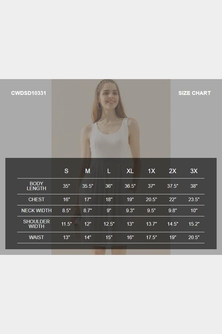 CASUAL SLEEVELESS PLEATED POCKETS DRESSES - Doublju