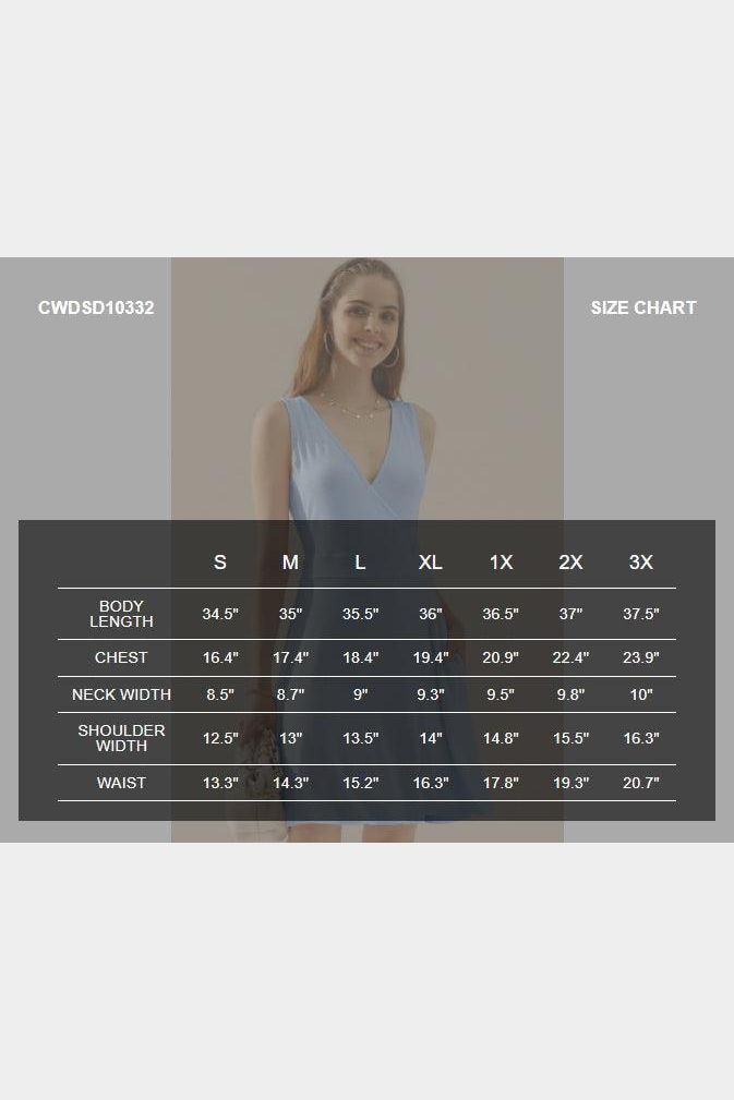 DEEP V NECK SLEEVELESS SWING FLOUNCE DRESSES - Doublju