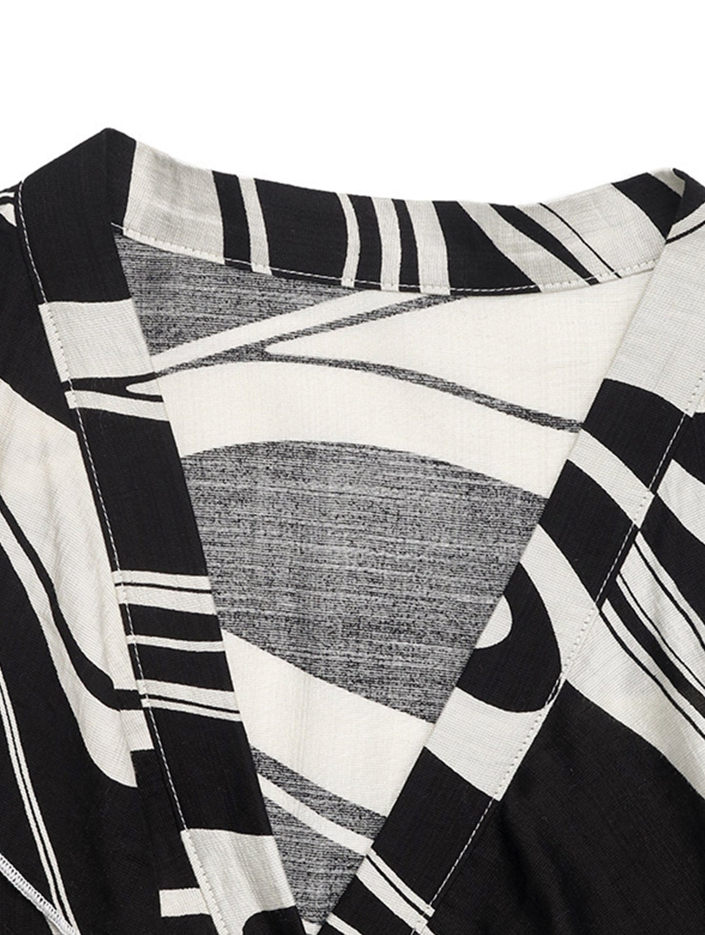 Printed shirt long-sleeved dress