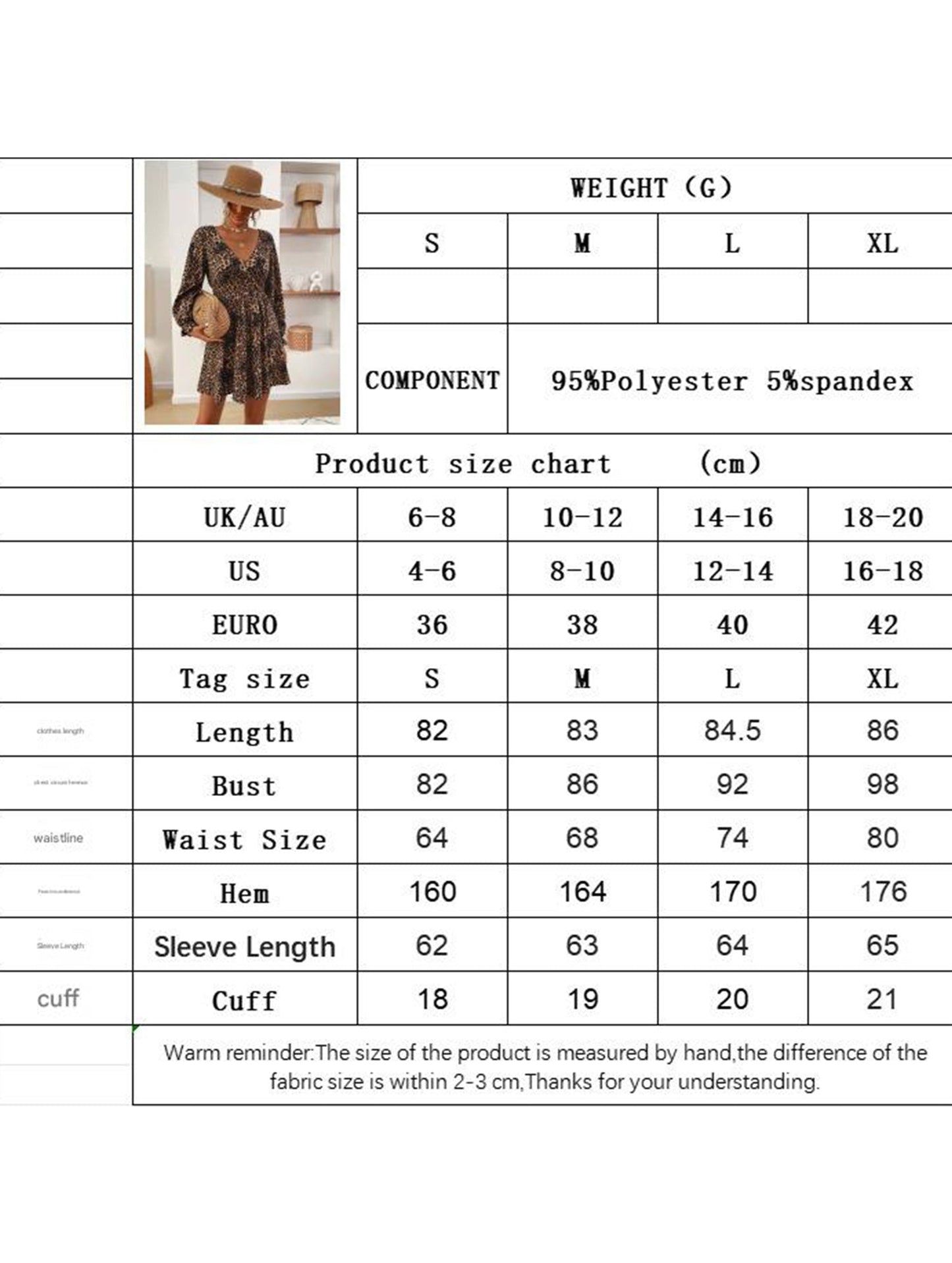 Backless V-neck long-sleeved leopard print dress