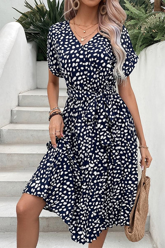 PRINTED DRESS - Doublju