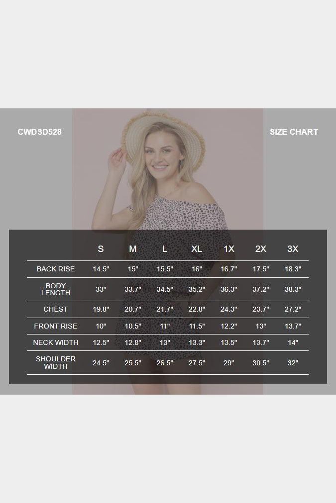 OFF SHOULDER ELASTIC WAIST ROMPER - Doublju