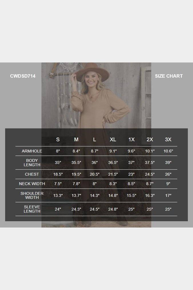 SHIRRING LAYERED HEM DRESS WITH LONG SLEEVE - Doublju