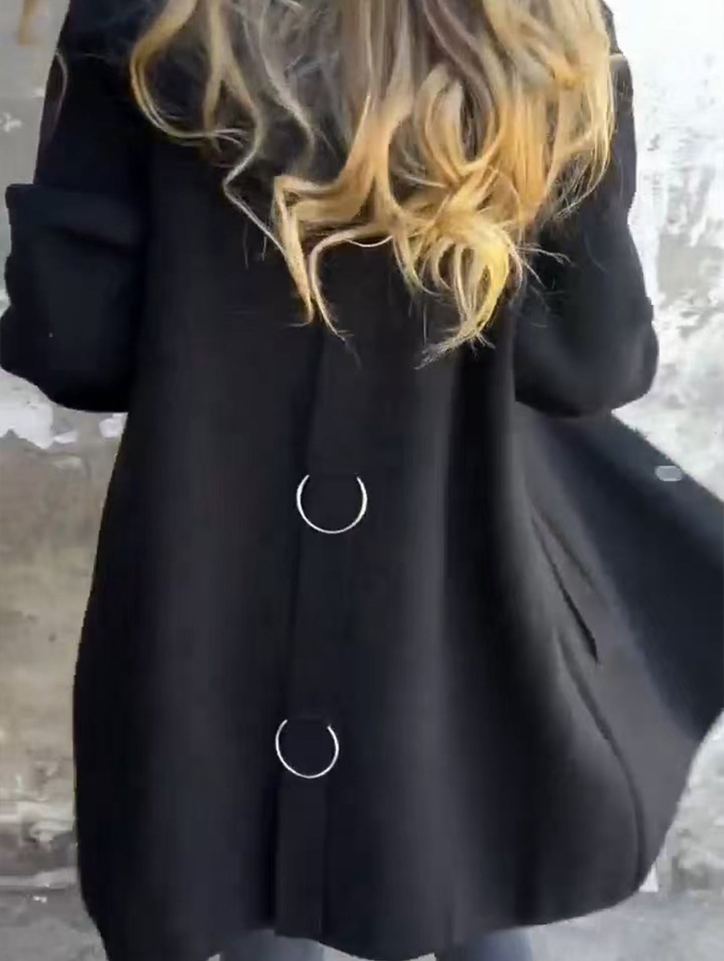 Buttoned multicolor long-sleeved jacket