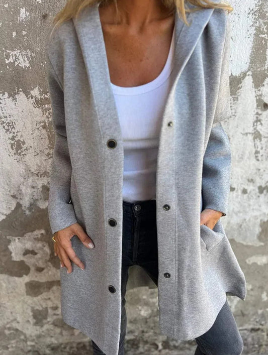 Buttoned multicolor long-sleeved jacket