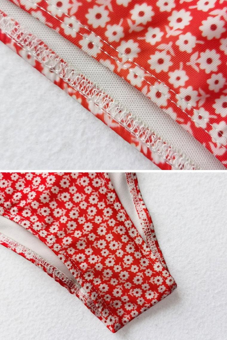 MULTI PATTERNED TWO PIECE BIKINI SWIMSUIT - Doublju