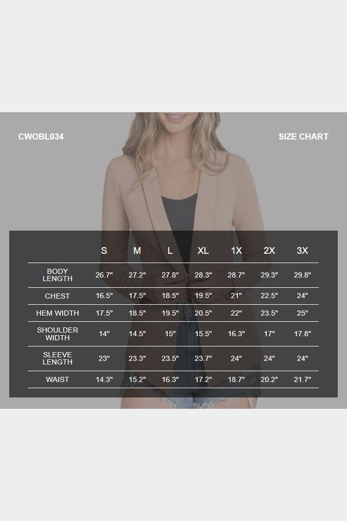 LONG SLEEVE TAILORED WITH A DRAPED BLAZER - Doublju