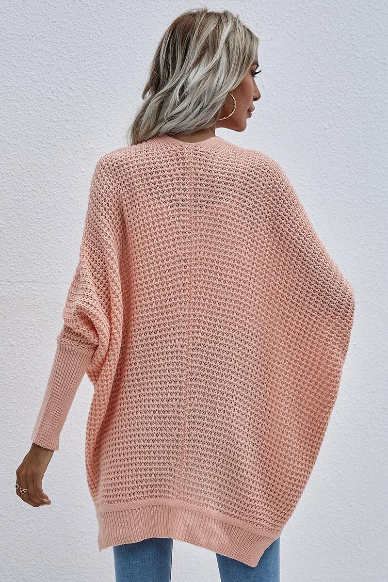 WOMEN??¢S KIMONO BATWING CABLE KNITTED CARDIGAN - Doublju