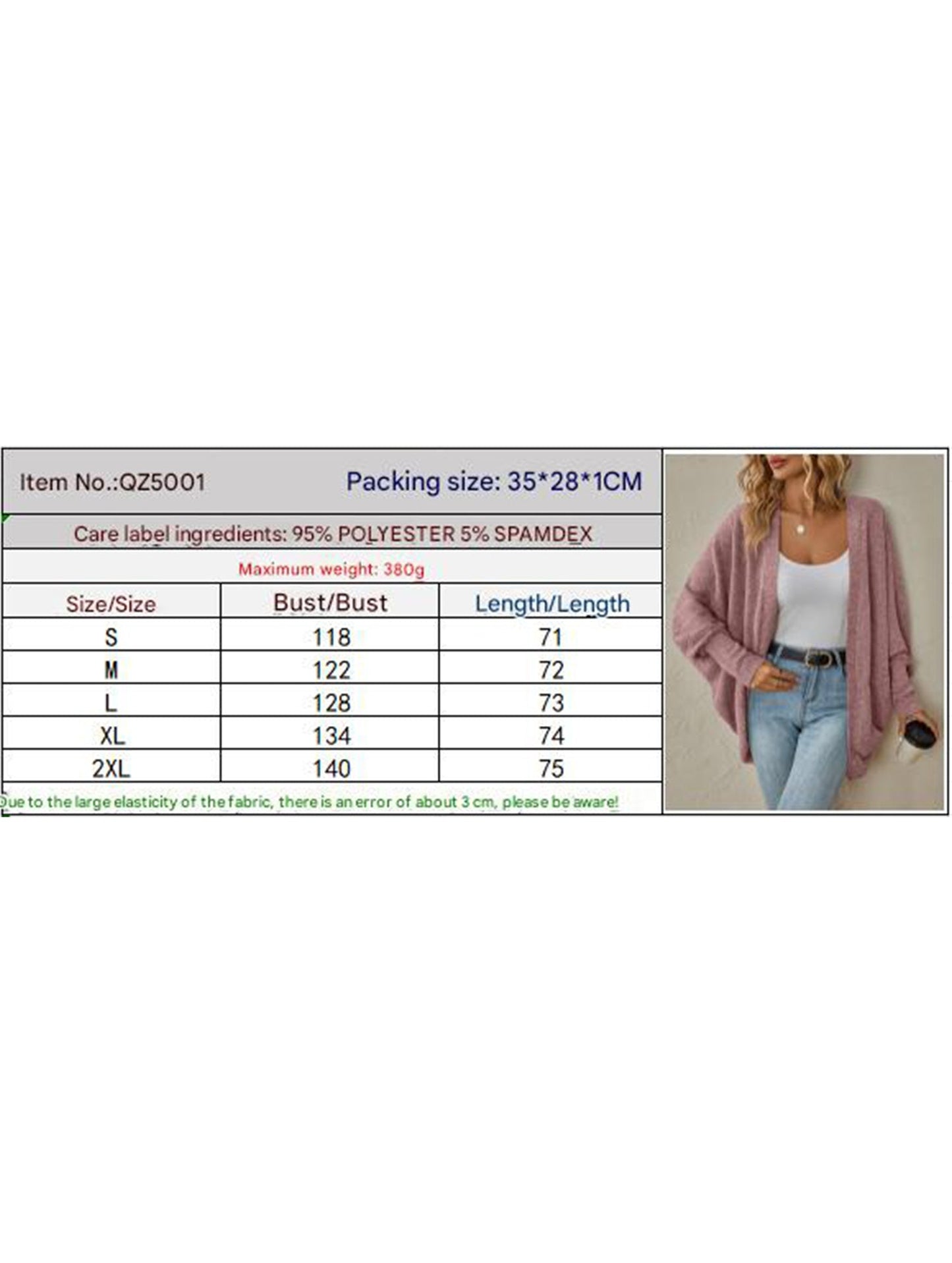 Solid color mid-length sweater