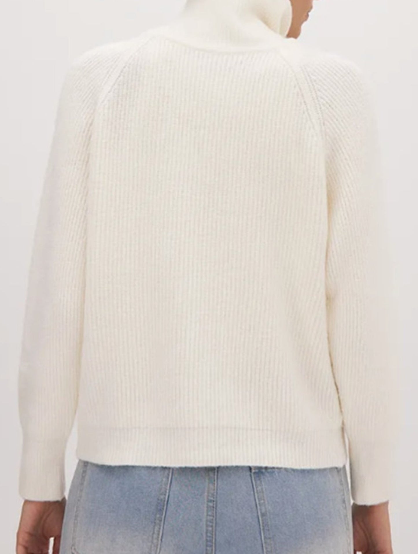 Double-ended zipper knitted cardigan