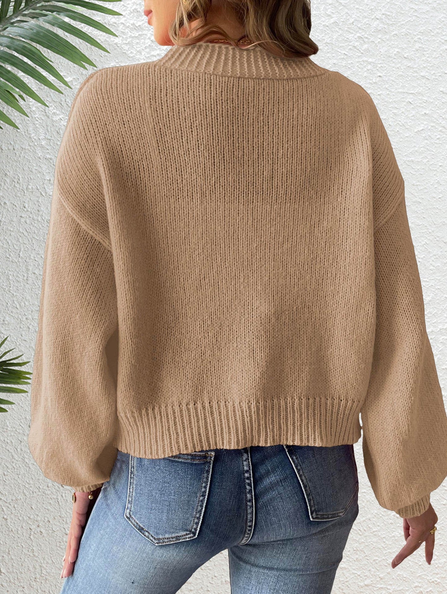 Ribbon Bow Patchwork Cardigan Sweater