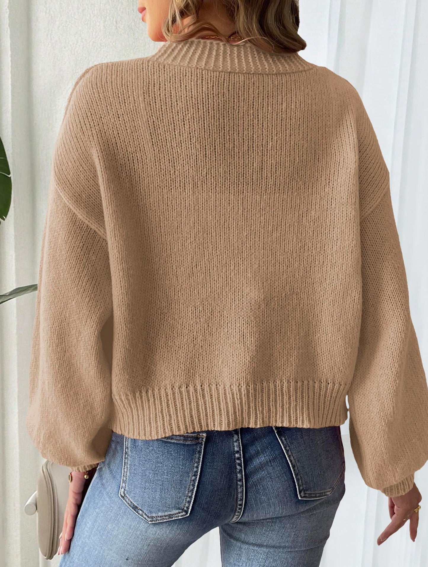 Pure hand-crocheted patchwork sweater jacket