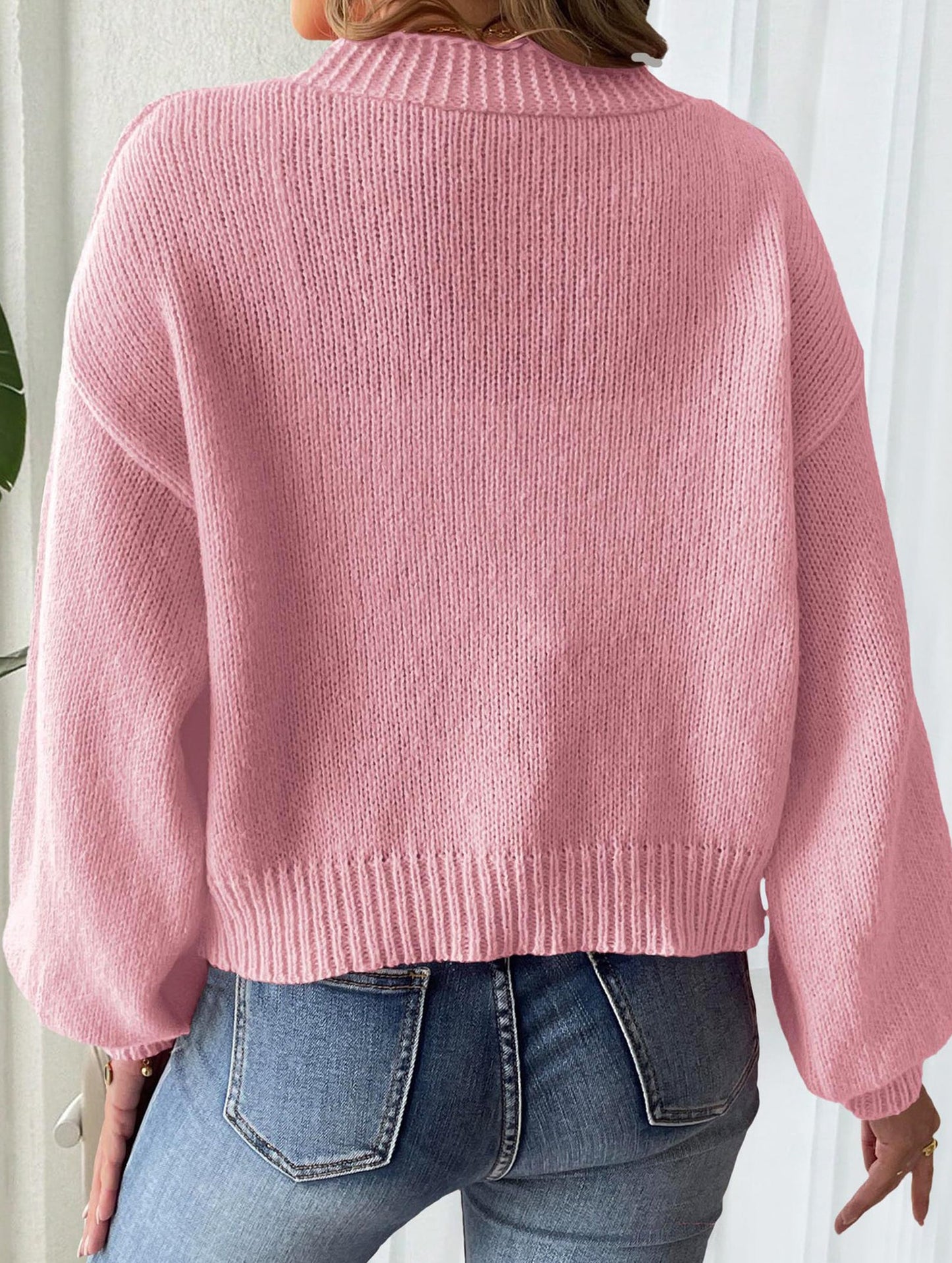 Pure hand-crocheted patchwork sweater jacket