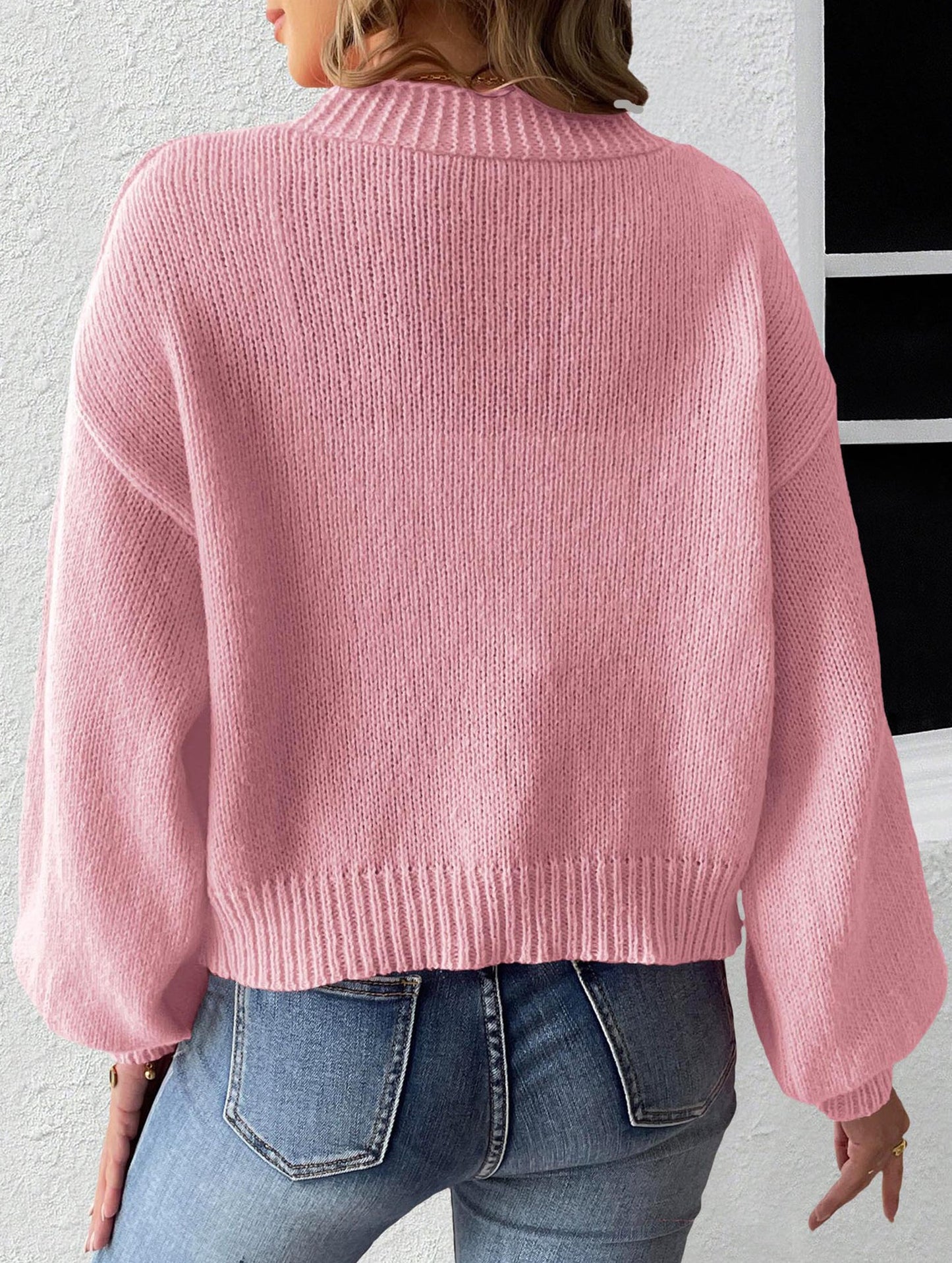 Women's Ribbon Bow Spliced Cardigan Sweater