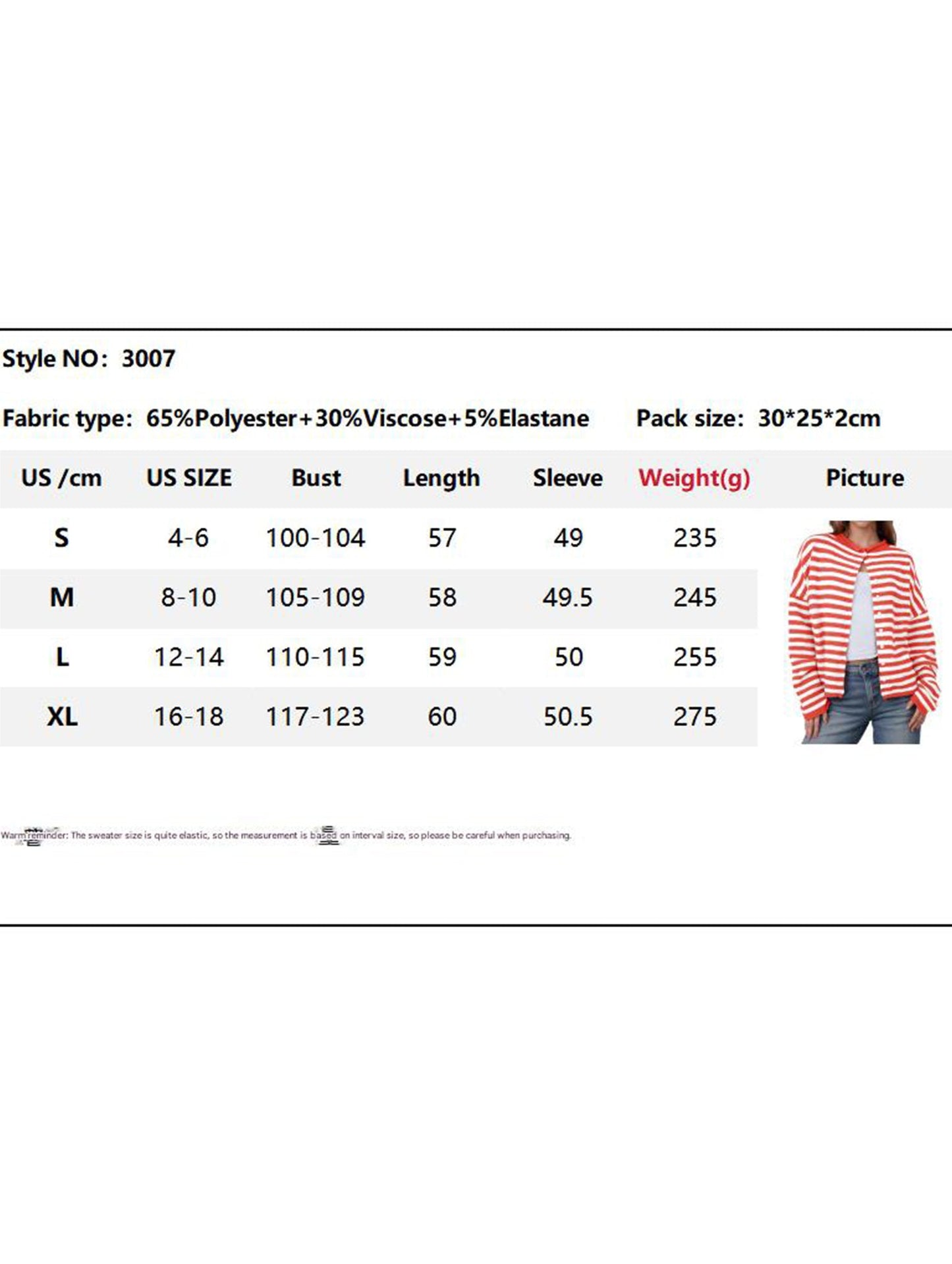 Striped contrast sweater long sleeve cardigan