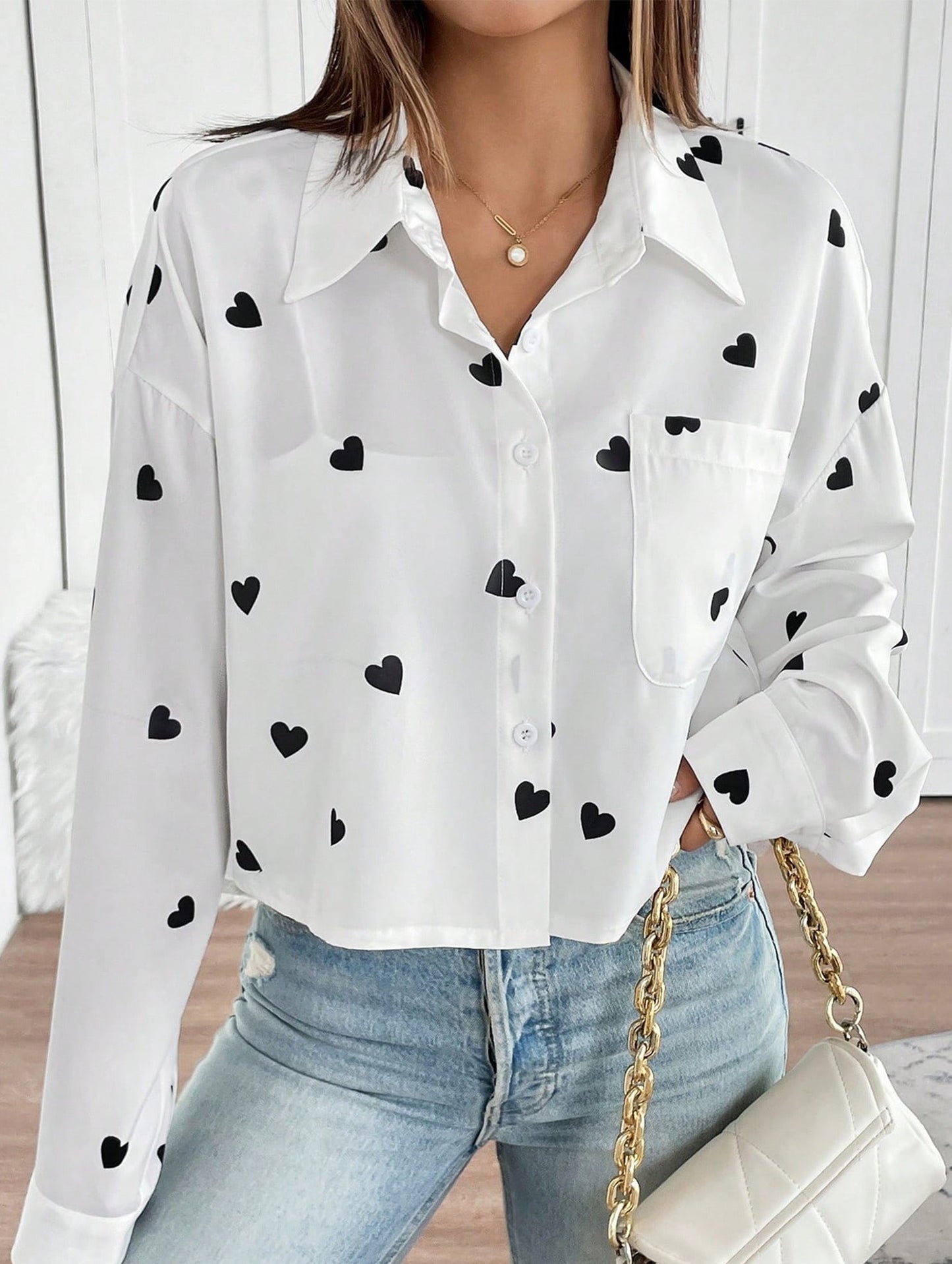 Heart Print Personalized Shirt Top