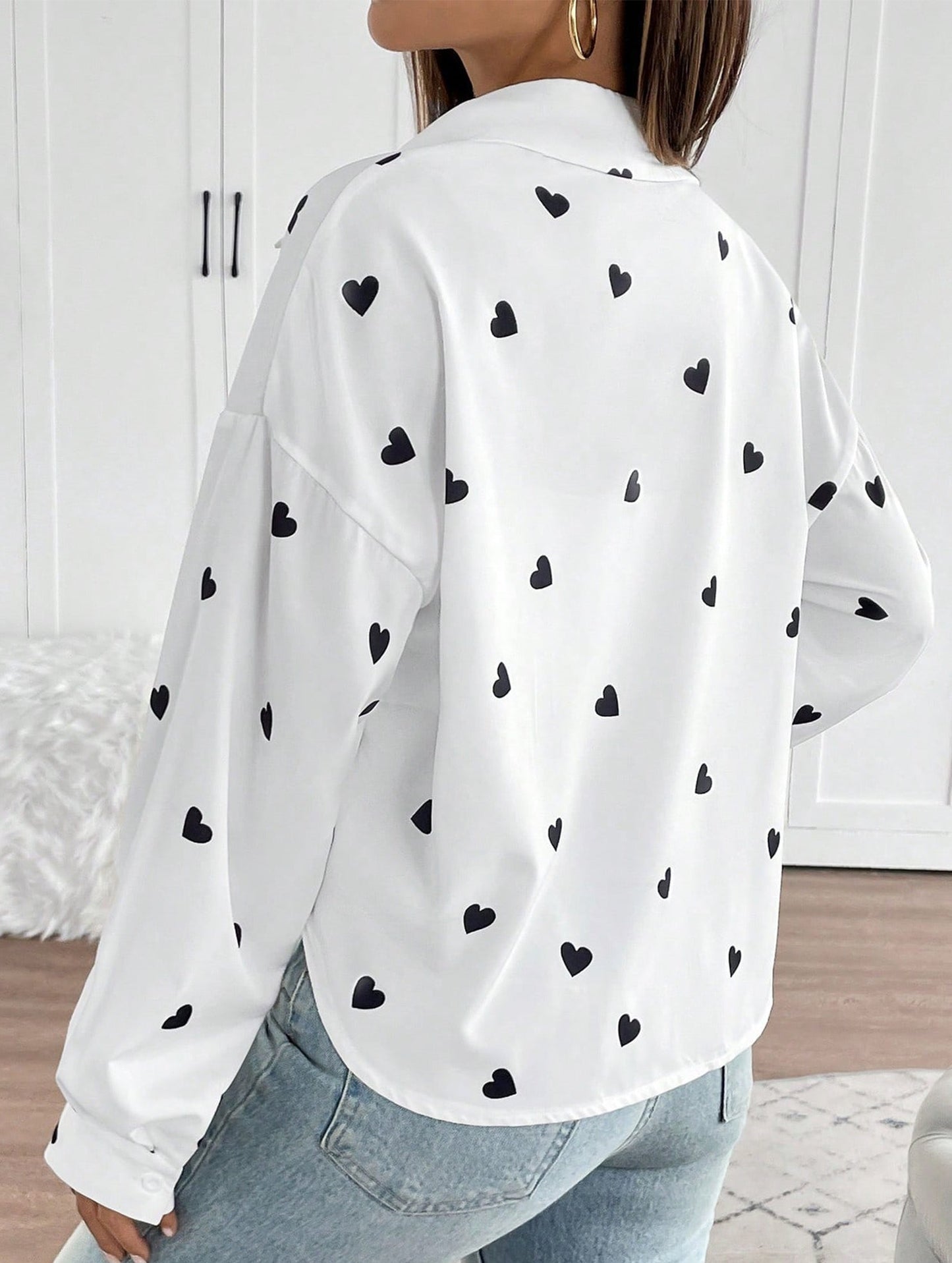 Heart Print Personalized Shirt Top
