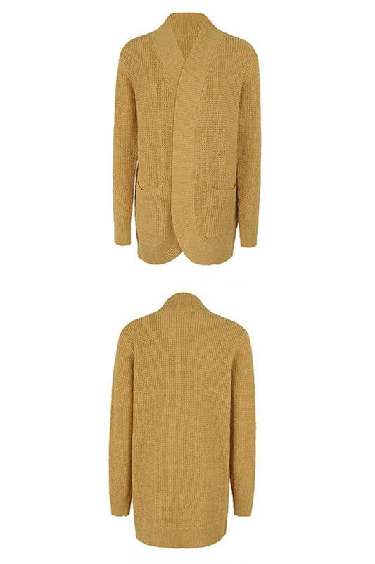 OPEN FRONT SIMPLE BASIC LIGHT CARDIGAN - Doublju