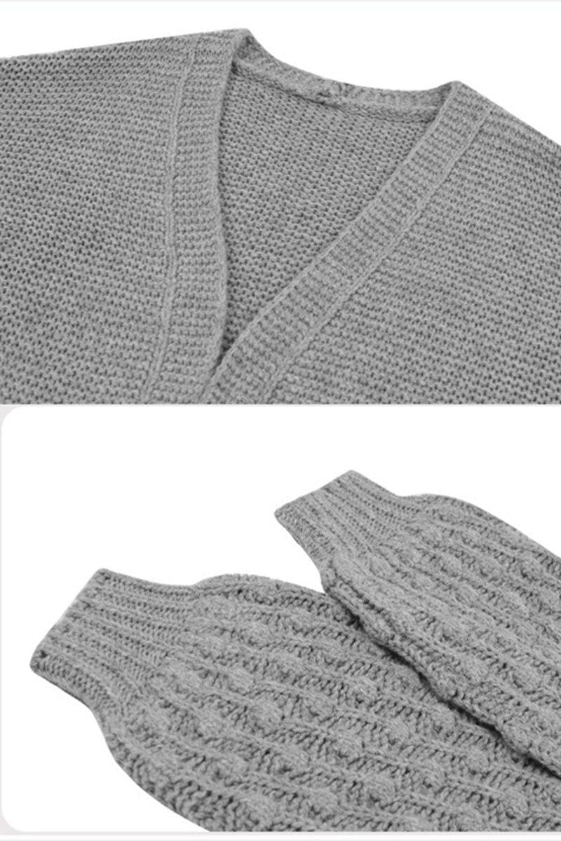 WOMENS OPEN FRONT LOOSE SLEEVE CARDIGAN - Doublju