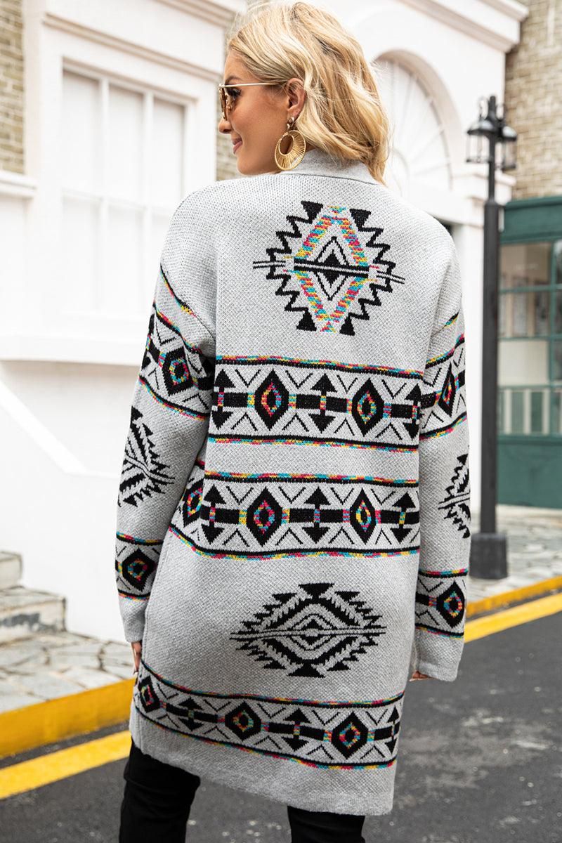 WOMENS OPEN FRONT KNITTED CARDIGAN - Doublju