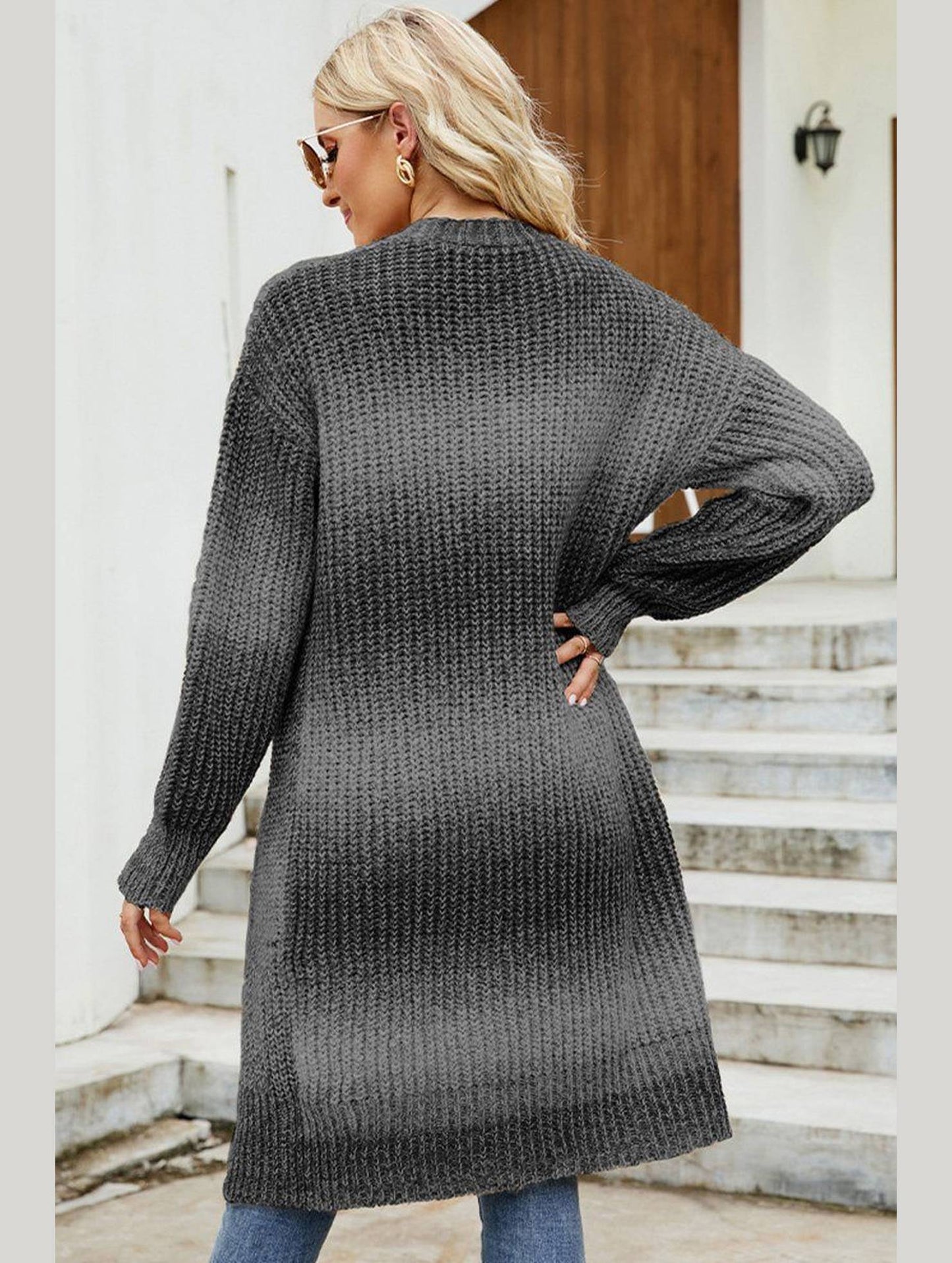 WOMEN 2023 GRADIENT OPEN FRONT NEW CARDIGAN