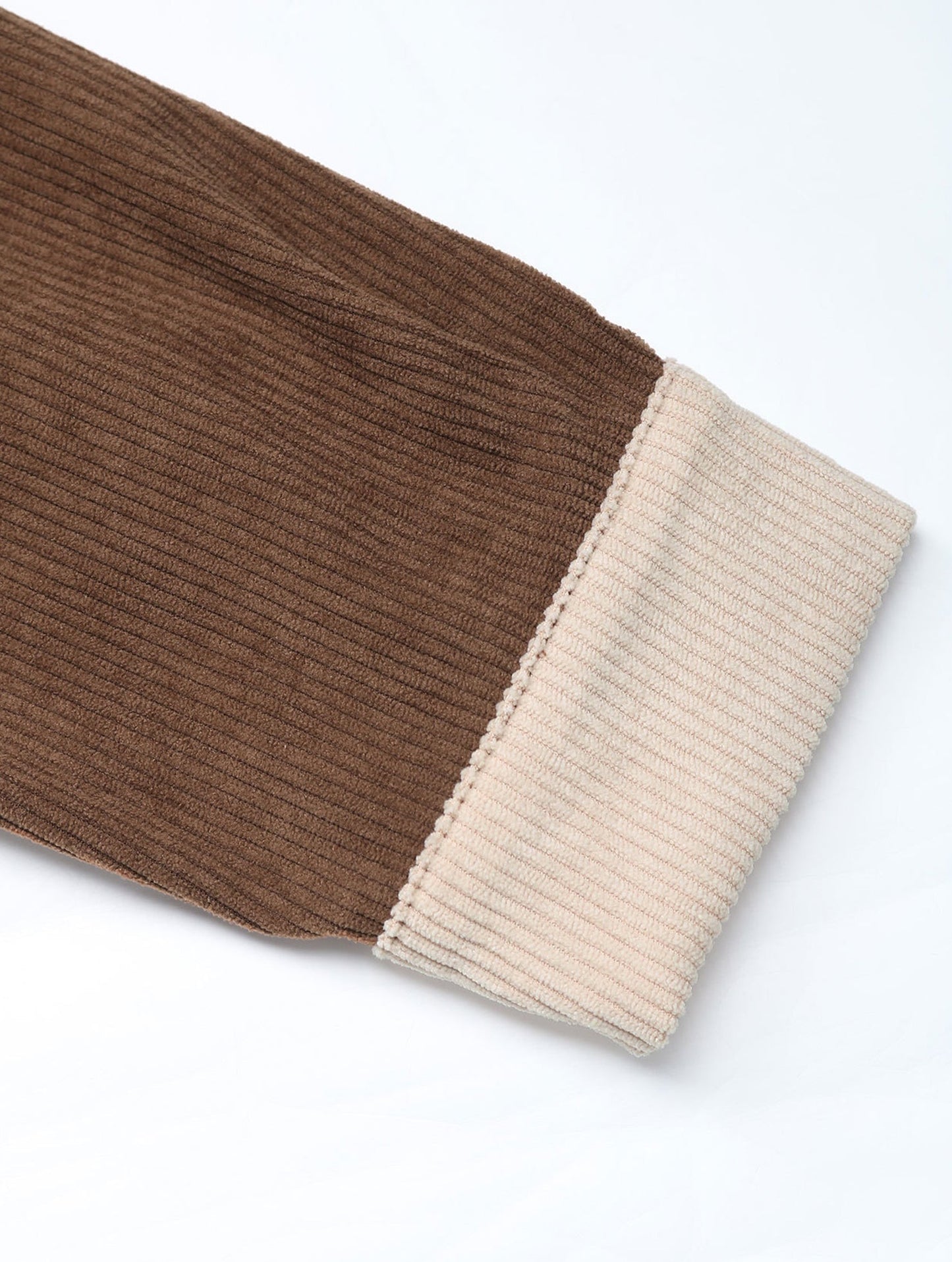 Splice color blocking thin coat