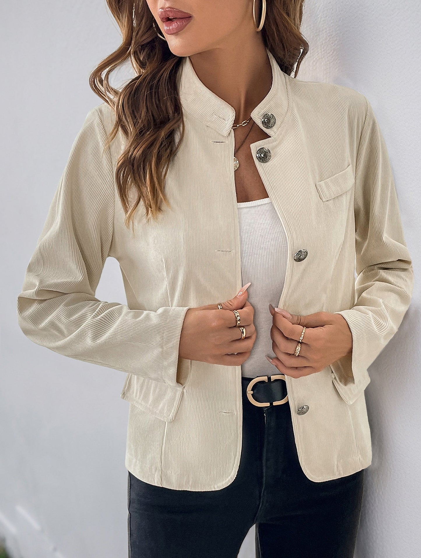 Flannel short coat for Western style