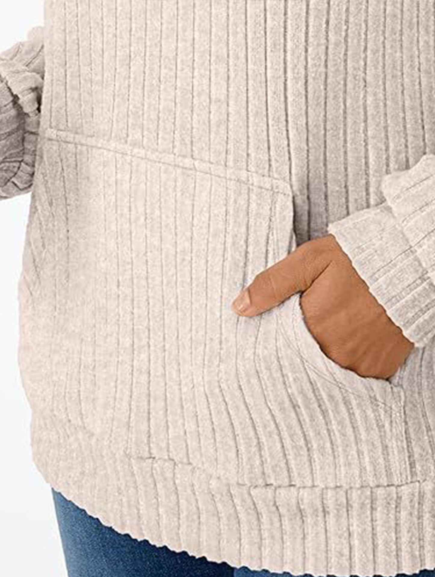 Casual Loose Sports Sweater with Pockets