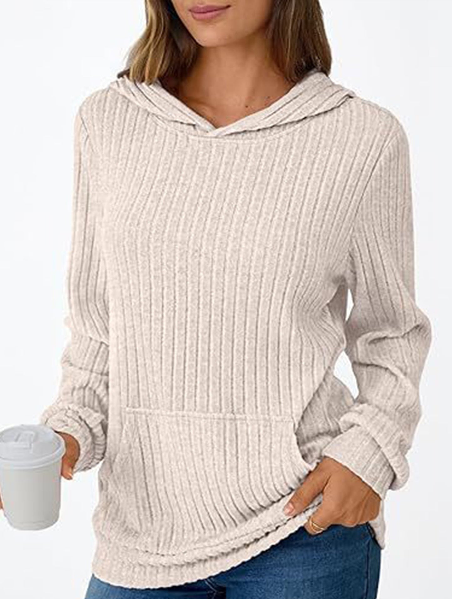 Casual Loose Sports Sweater with Pockets