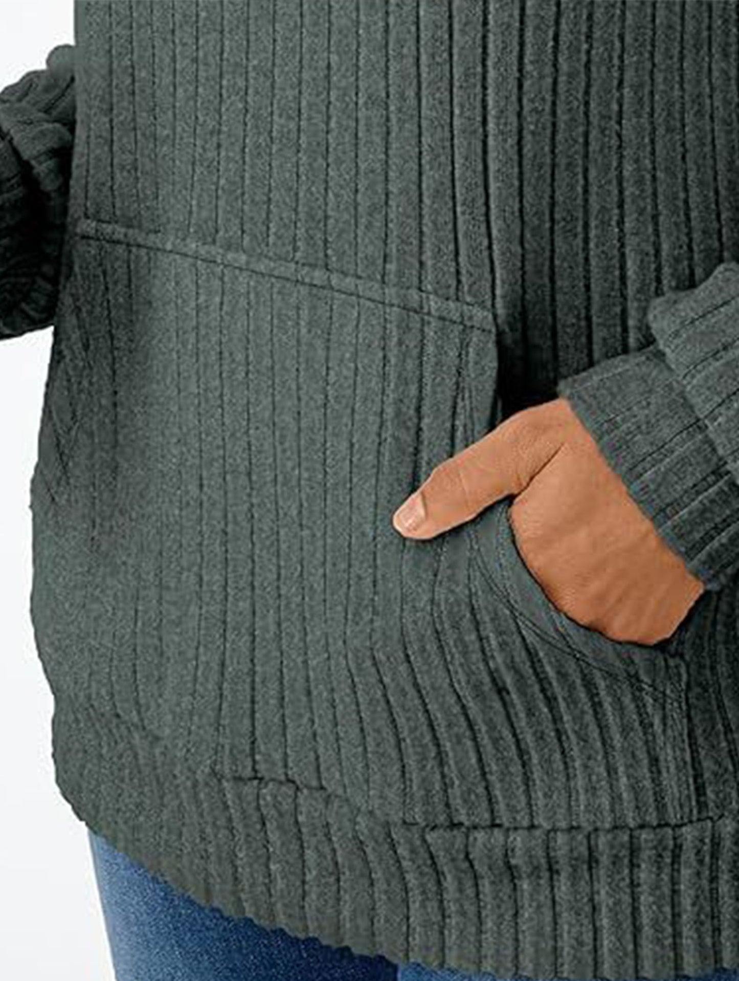 Casual Loose Sports Sweater with Pockets