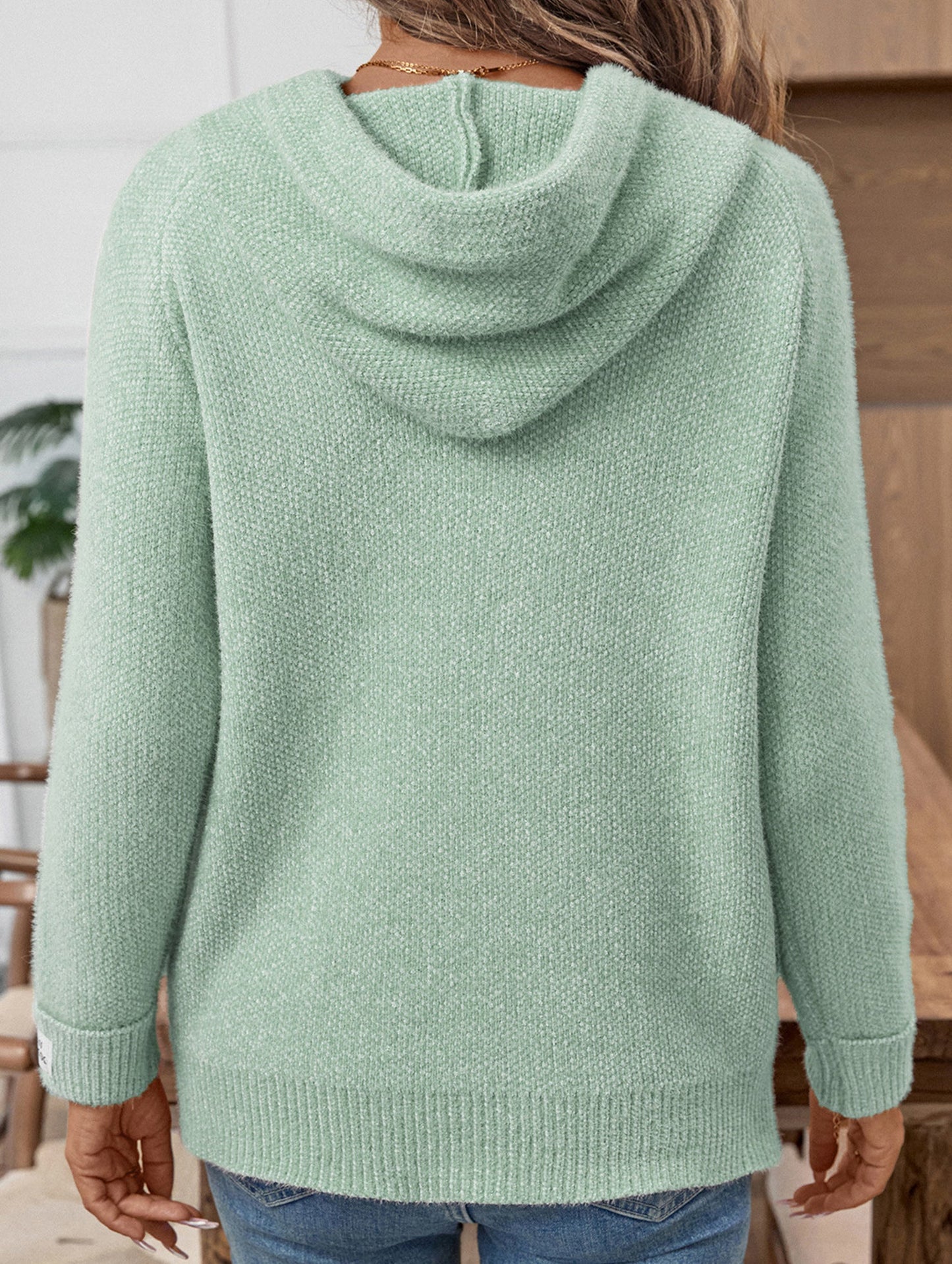 Loose outerwear hooded sweatshirt