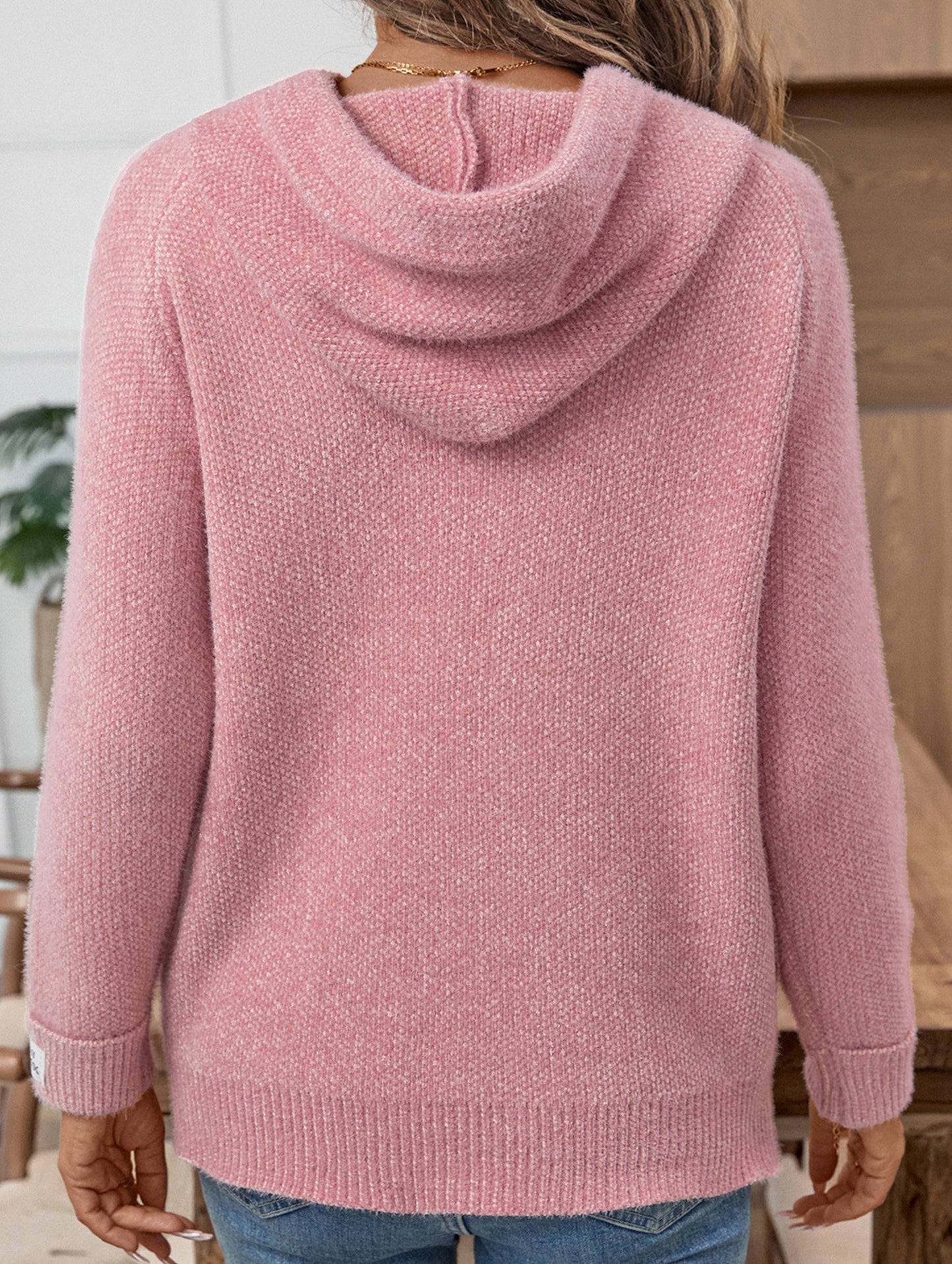 Loose outerwear hooded sweatshirt