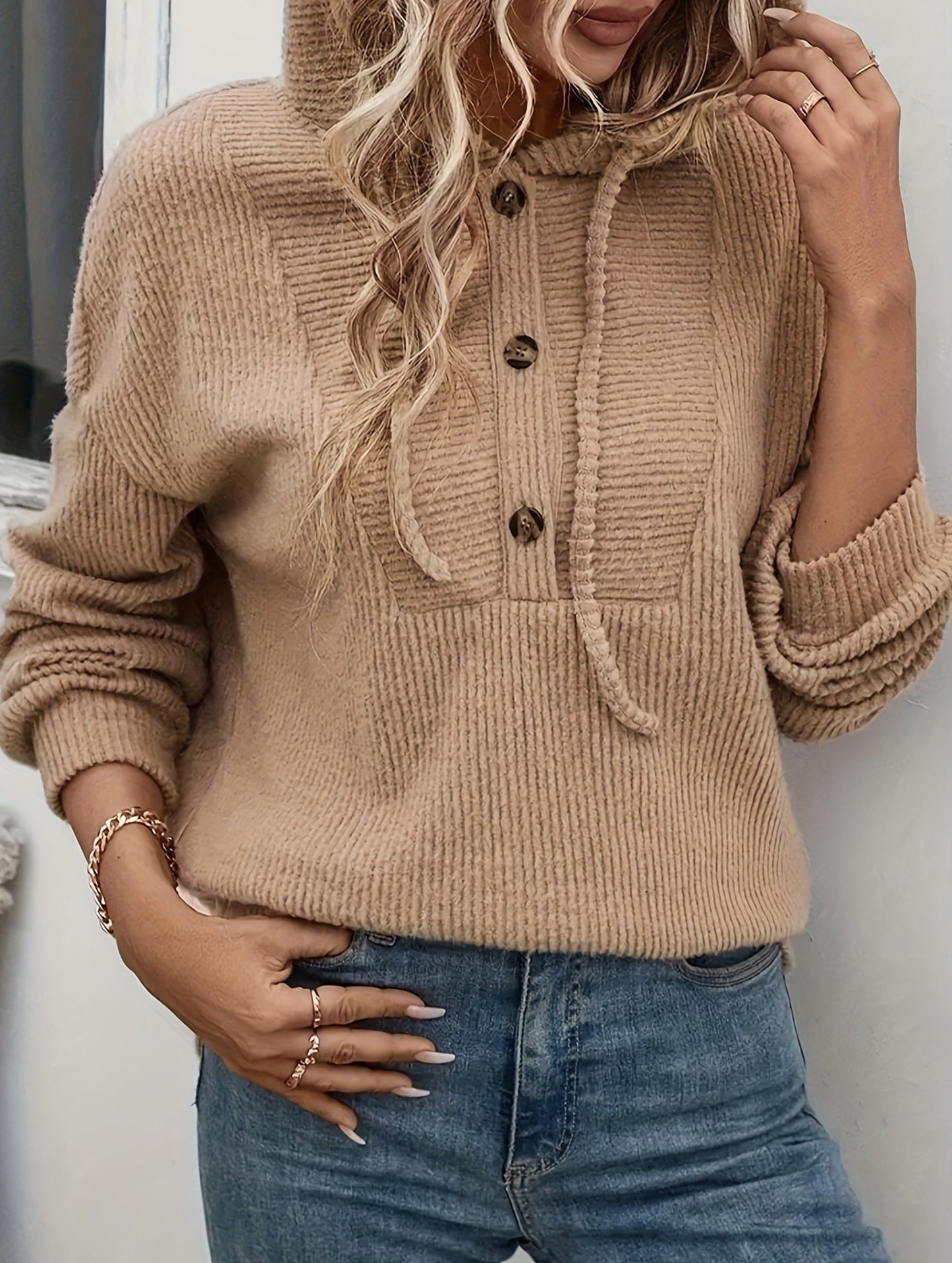 Autumn and winter hooded long-sleeved sweatshirt