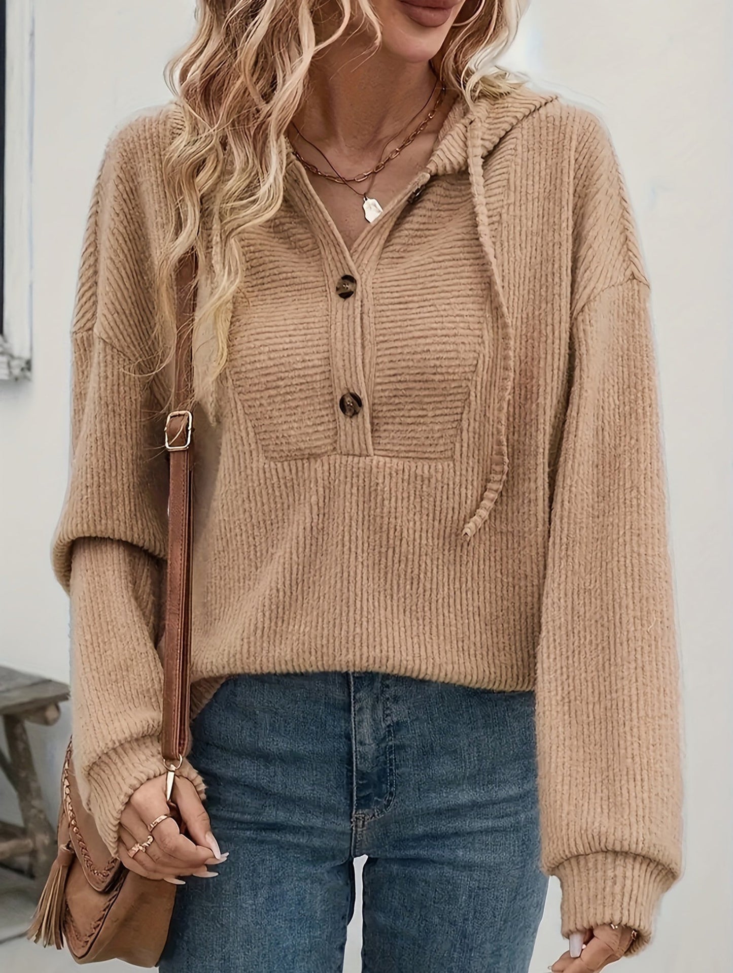 Autumn and winter hooded long-sleeved sweatshirt