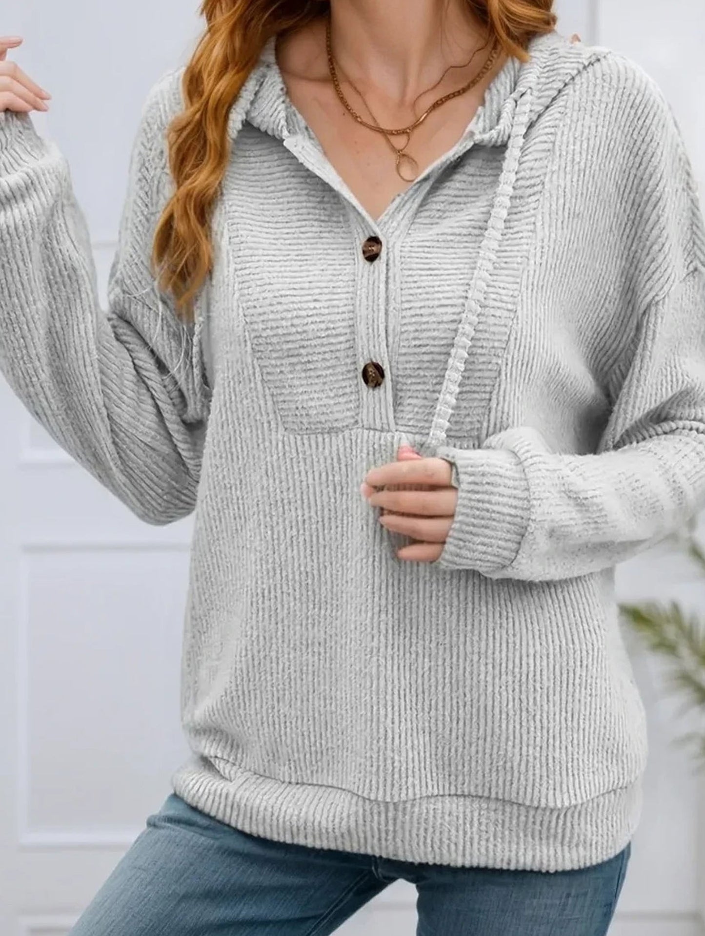 Autumn and winter hooded long-sleeved sweatshirt